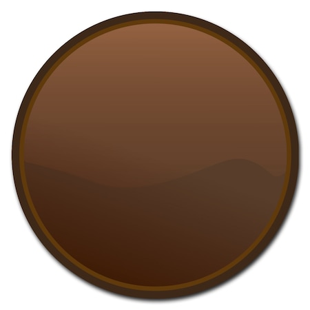 Signmission Brown Circle Vinyl Laminated Decal D-12-CIR-Brown